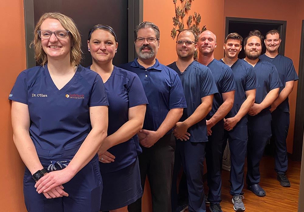Chiropractor Erie PA David Iadeluca with Office Team Chiropractor Erie PA David Iadeluca with Office Team